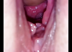 Close-up inside cunt hole with an increment be required of ejaculation