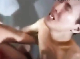 Standing Strapon Fucking - Larger Japanese Woman Dominates