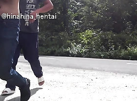 [Outdoor exposure] When I was sitting bad books the road, a motorcycle passed ? overwrought Please come to the fan site for the continuation!　　Japan / Outdoor / Lori / Shaved / Japanese