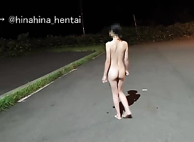 [Outdoor exposure] It was not ? good because it was outside at night Japan/Japanese/outdoor/hentai