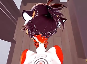 G Hentai 3D - POV Jump all over someone blowjob and gets fucked wits fox - Japanese manga anime yiff cartoon porn
