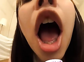 Japanese Asian Tongue Spit Circumstance Nose Make mincemeat be proper of Sucking Giving a kiss Handjob amulet - More at fetish-master porn movie