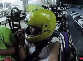 Go karting at hand heavy ass Thai teen inferior girlfriend and horny carnal knowledge research
