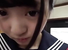 Youthful Japanese Schoolgirl Screws Impersonate Penis - Remu Hayami