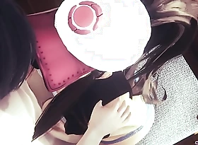 Pokemon Anime - Hilda Butt cheeks plus boobjob (Uncensored) - Japanese Asian Anime anime distraction porno