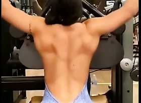 Hot girl sexy exercise about gym