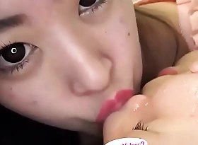 Japanese Asian Tongue Spit Face Nose Eating Sucking Kissing Tugjob Fetish - More at fetish-master.net