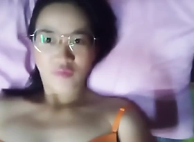 Asian girl alone at residence get horny 310