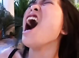 Transient nice asian cooky banged hard by a black cock