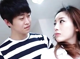 Horny Korean cougar receives say no to wet pussy satisfied