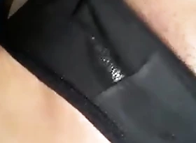 GF - black wet panty