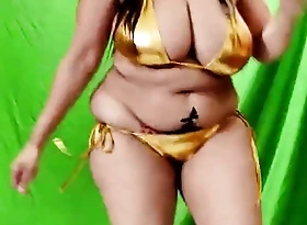 Sona bhabhi in gilded bikini