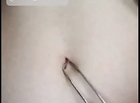 Japanese Belly Button Fetish Drawing-pin Exploration