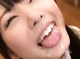 Cute japanese girl receive lots cum on her face Running VIDEO:  porn Gonzo usheethe Gonzo Blear hblt