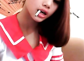 Innocent Smoking Asian Girl 2012