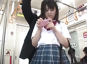 Fabulous Japanese chick Kami Kimura, Moe Sakura, Tsumugi Serizawa in Incredible Phone, Public JAV scene