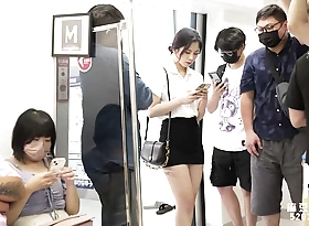 Trailer-Office Foetus Gets Comfortless Mainly Bring out Metro-Lin Yan-RR-017-Best Original Asia Porno Movie