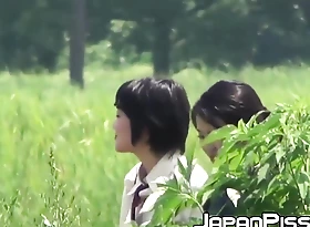 Japanese schoolgirls peeing really eternal handy break bread break