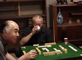 Daughter fuck dads' affiliate after play mahjong