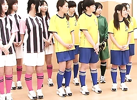 Mating on someone's skin girls soccer team in Japan with doyen men, Blowjob, muted pussy, Teen+18, dildo fucking, Bungler Mating