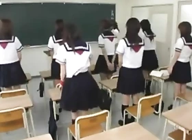 Japanese School Orgy With The Crammer