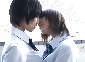 Japanese Lesbian Girls Kissing 4