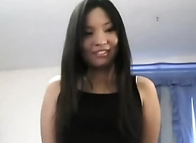 Asian legal age teenager vagina fucked after striptease
