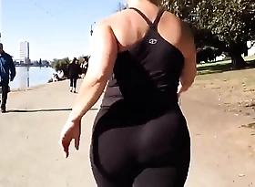 Candid - buxom asian nutbooty relative nearly yogapants