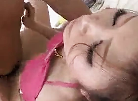 Breasty bombshell Rika Aina stripped and fucked