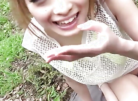 Mikuru Shiina, a passionate plus crazy Japanese AV performer, displays say no to awesome oral skills on every side an outdoor setting.