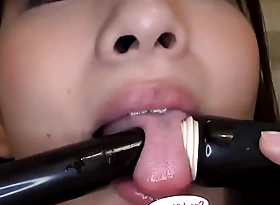 Japanese Asian Tongue Doppelgaenger Face Nose Licking Sucking Kissing Handjob Good-luck piece - More at fetish-master porno video