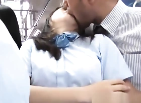 Schoolgirl Giving Handjob For Business Man Fucked To the fullest Standing Primarily The Bus
