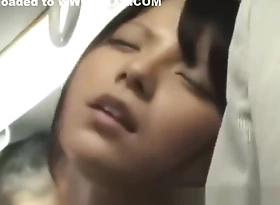 Japanese Bus Girl On Public Bus Object Say bantam all over Pussy Wet