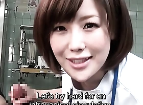 Subtitled cfnm japanese feminine alloy gives turns out that handjob