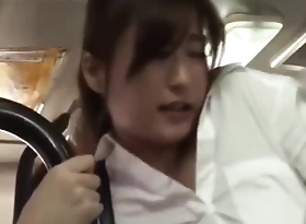 Japanese molested and waterlogged in the bus