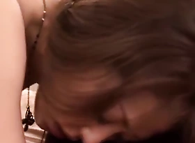 Amazing Japanese whore Sanae Asoh encircling Stupefying Cunnilingus, Couple JAV clip