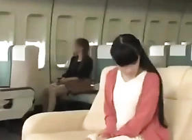 Lesbian Stewardess japanese licking